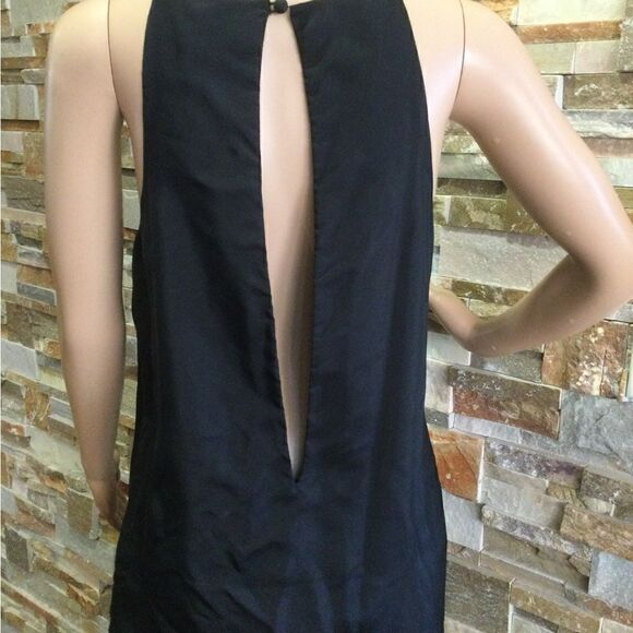 ACNE  Black Satya Layered Crepe Maxi Dress - Picture 6 of 9